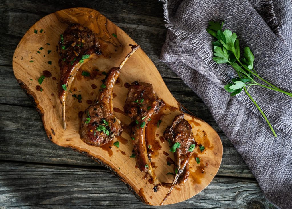 Honey Glazed Lamb Chops